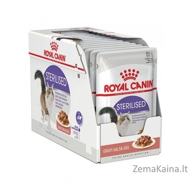 ROYAL CANIN FHN Sterilised padaže - drėgnas ėdalas suaugusioms katėms - 12x85g