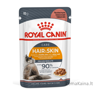 ROYAL CANIN Hair & Skin Care slices in gravy - šlapias kačių maistas - 85g