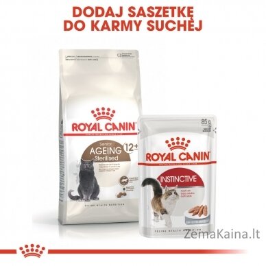 Royal Canin Senior Ageing Sterilised 12+ sausas kačių ėdalas Kukurūzai, paukštiena, daržovės 2 kg 4