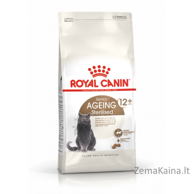 Royal Canin Senior Ageing Sterilised 12+ sausas kačių ėdalas Kukurūzai, paukštiena, daržovės 2 kg 1