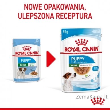 ROYAL CANIN SHN Mini Puppy in sauce - drėgnas maistas šuniukams - 12X85g 12