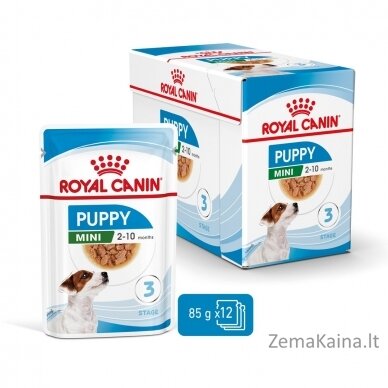 ROYAL CANIN SHN Mini Puppy in sauce - drėgnas maistas šuniukams - 12X85g 2