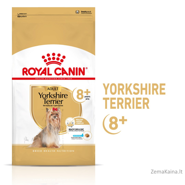 Royal Canin Yorkshire Ageing 8+ - sausas ėdalas vyresnio amžiaus šunims - 3kg