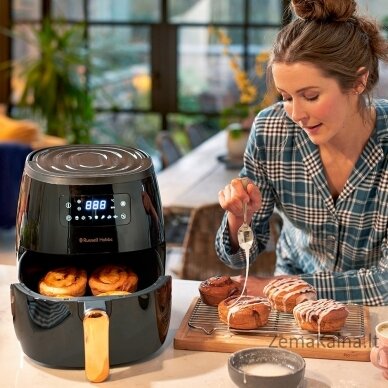 Russell Hobbs SatisFry Air Heißluftfritteuse Vienas 5 L Autonominės 1650 W Karšto oro gruzdintuvė Juoda 4