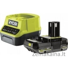 Ryobi ličio jonų akumuliatorius 2.0AH 18V + CHARGER ONE+ RC18120-120C (1 PC)