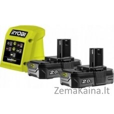 Ryobi STARTER KIT 18V 2*2.0AH + Įkroviklis