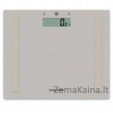 Salter 9113 GY3R Compact Glass Analyser Bathroom Scales - Grey