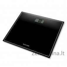 Salter 9207 BK3R Compact Glass Electronic Bathroom Scale - Black