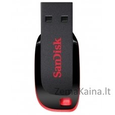 Sandisk Cruzer Blade USB atmintukas 128 GB USB A tipo 2.0 Juoda, Raudona