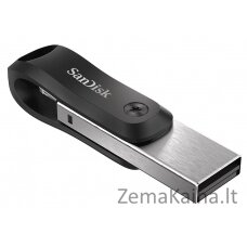 SanDisk iXpand USB atmintukas 64 GB USB Type-A / Lightning 3.2 Gen 2 (3.1 Gen 2) Juoda, Sidabras