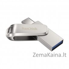 SanDisk Ultra Dual Drive Luxe USB atmintukas 1000 GB USB Type-A / USB Type-C 3.2 Gen 1 (3.1 Gen 1) Nerūdijančiojo plieno