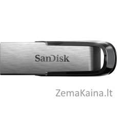 SanDisk ULTRA FLAIR USB atmintukas 128 GB USB A tipo 3.2 Gen 1 (3.1 Gen 1) Juoda, Sidabras