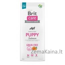 Sausas ėdalas visų veislių šuniukams ir jauniems šunims (nuo 4 savaičių iki 12 mėnesių).Brit Care Dog Grain-Free Puppy Salmon 12kg