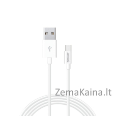 Savio CL-125 USB kabelis 1 m USB 2.0 USB A USB C Balta