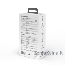 SAVIO LA-07 GaN 65W tinklo įkroviklis, USB, QC4.0+, PD 3.0, baltas
