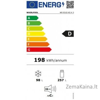 Šaldytuvas Whirlpool W9 931DKSH3 1