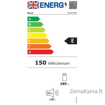 Šaldytuvas Bosch KIF81PFE0 5