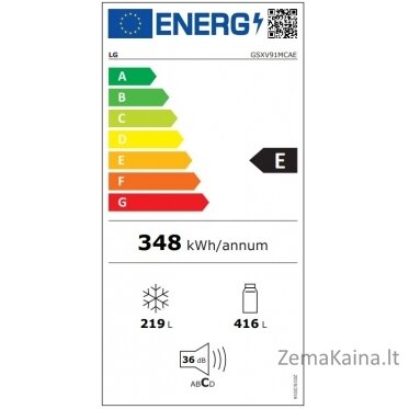 Šaldytuvas LG GSXV91MCAE 1