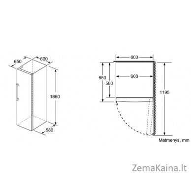 Šaldiklis Bosch GSN36CWEP 4