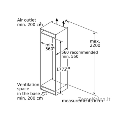 Šaldytuvas Bosch KIF81PFE0 3