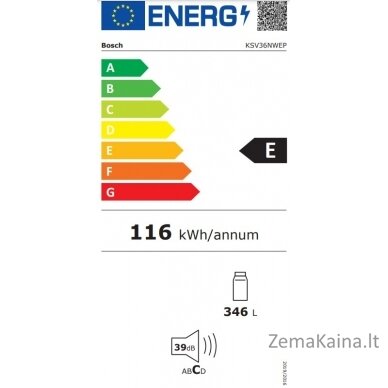 Šaldytuvas Bosch KSV36NWEP 8