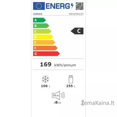 Šaldytuvas Gorenje NRC6204SXL5M 1