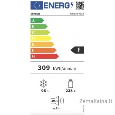 Šaldytuvas Gorenje NRK620FABK4 2