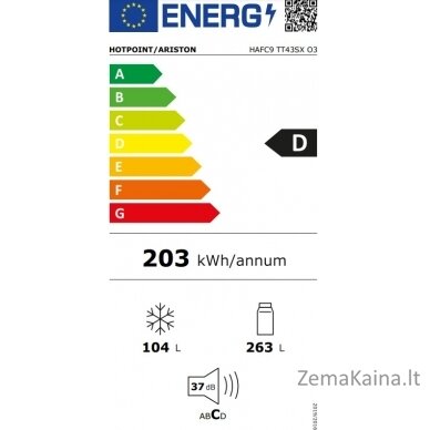 Šaldytuvas Hotpoint Ariston HAFC9 TT43SX O3 1