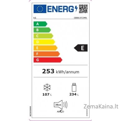 Šaldytuvas LG GBB61PZJMN 2