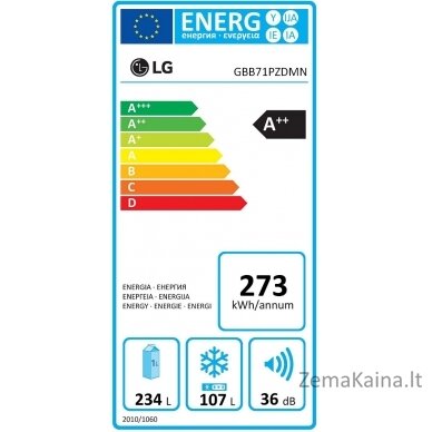 Šaldytuvas LG GBB71PZDMN 8