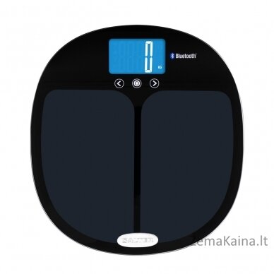 Salter 9192 BK3R Curve Bluetooth Smart Analyser Bathroom Scale black