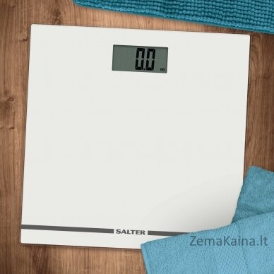 Salter 9205 WH3RLarge Display Glass Electronic Bathroom Scale - White 2