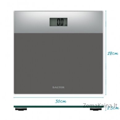 Salter 9206 SVSV3R Digital Bathroom Scales Glass - Silver 2