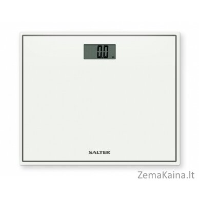 Salter 9207 WH3R Compact Glass Electronic Bathroom Scale - White 1