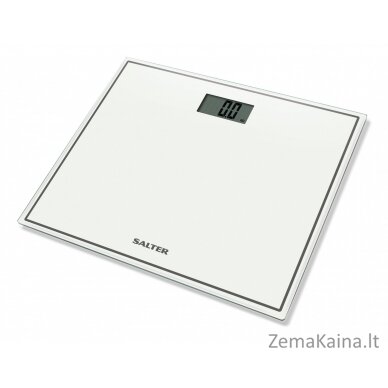 Salter 9207 WH3R Compact Glass Electronic Bathroom Scale - White