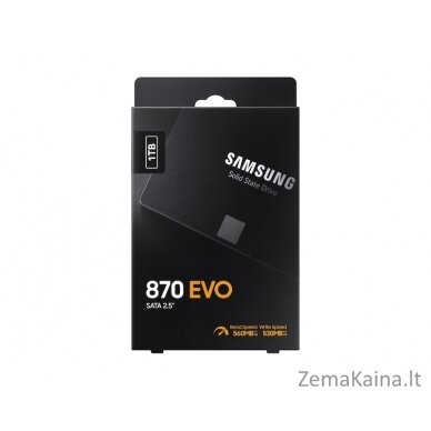 Samsung 870 EVO 2.5" 1000 GB „Serial ATA III“ V-NAND 5