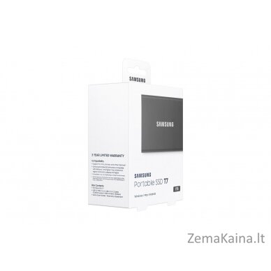 Samsung Portable SSD T7 1000 GB Pilka 3