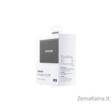 Samsung Portable SSD T7 1000 GB Pilka 4