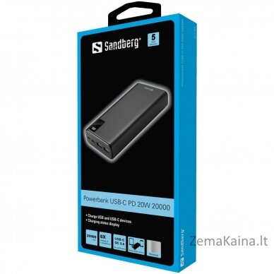 Sandberg 420-59 Powerbank USB-C PD 20W 20000 1