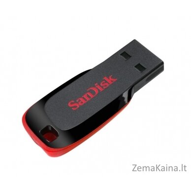 Sandisk Cruzer Blade USB atmintukas 128 GB USB A tipo 2.0 Juoda, Raudona 5