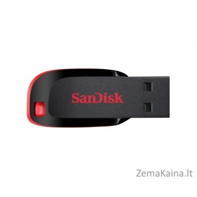 Sandisk Cruzer Blade USB atmintukas 128 GB USB A tipo 2.0 Juoda, Raudona 6