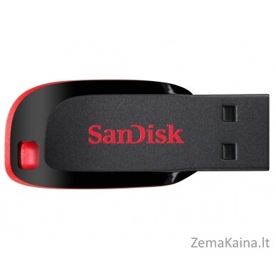 Sandisk Cruzer Blade USB atmintukas 64 GB USB A tipo 2.0 Juoda, Raudona 5