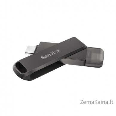 SanDisk iXpand USB atmintukas 256 GB USB Type-C / Lightning 3.2 Gen 1 (3.1 Gen 1) Juoda