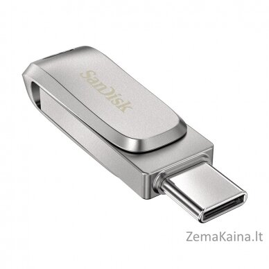 SanDisk Ultra Dual Drive Luxe USB atmintukas 512 GB USB Type-A / USB Type-C 3.2 Gen 1 (3.1 Gen 1) Nerūdijančiojo plieno 2