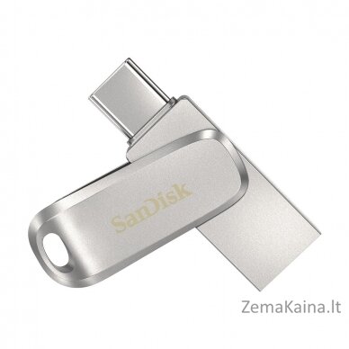 SanDisk Ultra Dual Drive Luxe USB atmintukas 512 GB USB Type-A / USB Type-C 3.2 Gen 1 (3.1 Gen 1) Nerūdijančiojo plieno