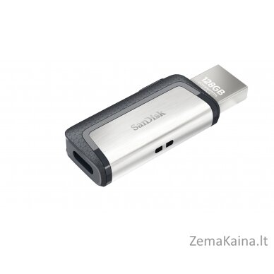 Sandisk Ultra Dual Drive USB Type-C USB atmintukas 128 GB USB Type-A / USB Type-C 3.2 Gen 1 (3.1 Gen 1) Juoda, Sidabras 2