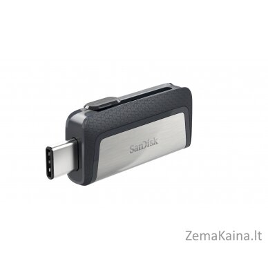 Sandisk Ultra Dual Drive USB Type-C USB atmintukas 128 GB USB Type-A / USB Type-C 3.2 Gen 1 (3.1 Gen 1) Juoda, Sidabras 6