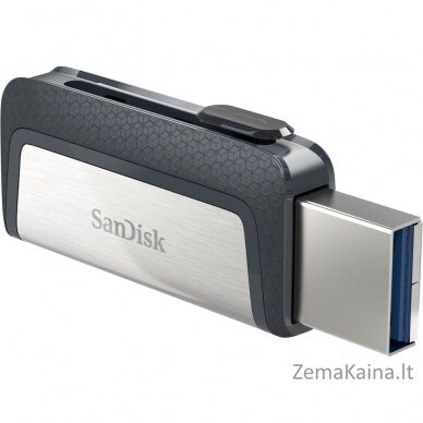 Sandisk Ultra Dual Drive USB Type-C USB atmintukas 128 GB USB Type-A / USB Type-C 3.2 Gen 1 (3.1 Gen 1) Juoda, Sidabras 10