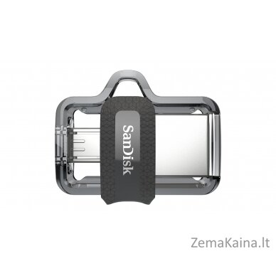 Sandisk Ultra Dual m3.0 USB atmintukas 128 GB USB Type-A / Micro-USB 3.2 Gen 1 (3.1 Gen 1) Juoda, Sidabras, Permatomas 4