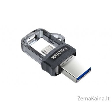 Sandisk Ultra Dual m3.0 USB atmintukas 128 GB USB Type-A / Micro-USB 3.2 Gen 1 (3.1 Gen 1) Juoda, Sidabras, Permatomas 6